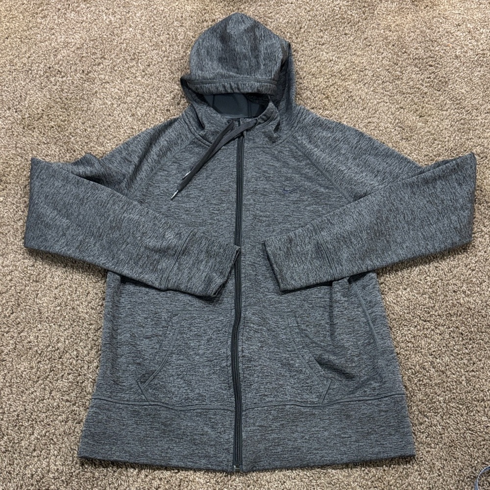 Nike Gray Zip-Up Hoodie